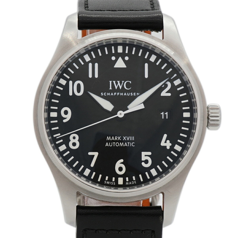 IWC Schaffhausen Pilot's Watch Mark 18 IW327009 Black Dial Men's